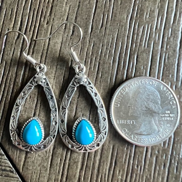 TURQUOISE WOMEN’S EARRINGS - Picture 4 of 8